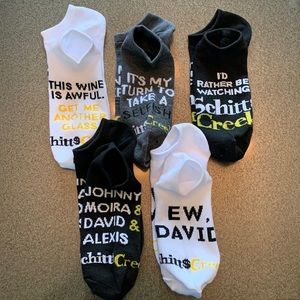 Schitt’s Creek Sock Set. Five pair. NWOT.
